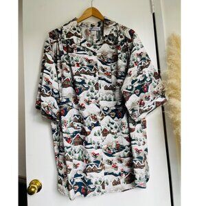 Vintage Top Notch Hawaiian Xmas Shirt